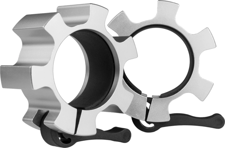 Rychloupínací uzávěry na olympijskou osu 50 mm stříbrné HMS