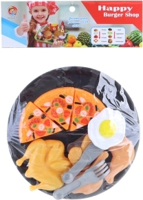 Sada plastového jídla s tácem pro děti