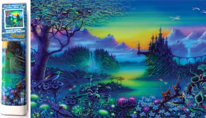 Norimpex diamantové malování Tajemný hrad 30x40 cm