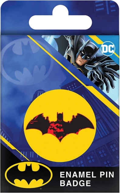 Pin BATMAN – červený odznak