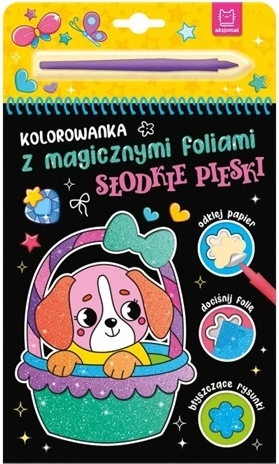 Omalovánka s magickými fóliemi sladcí pejsci