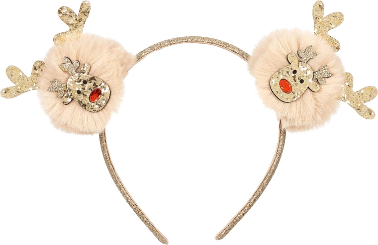 Souza čelenka do vlasů s vánočními sobíky