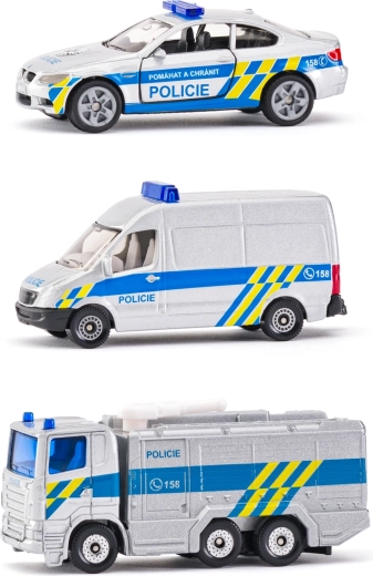 Siku česká policejní sada 3 aut