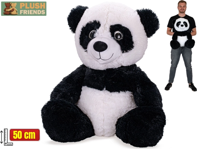 Plush Friends plyšová panda 50 cm (sedící)