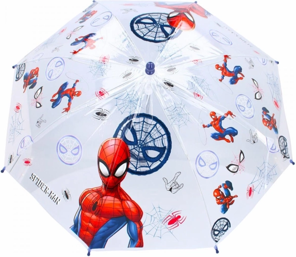 Dětský průhledný deštník Spider-Man - 1 kus