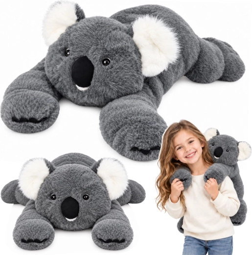 Plyšová koala s dlouhými tlapkami šedá 60 cm