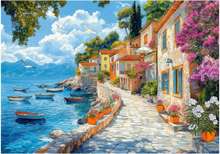 Puzzle Středomořská procházka 500 dílků CASTORLAND
