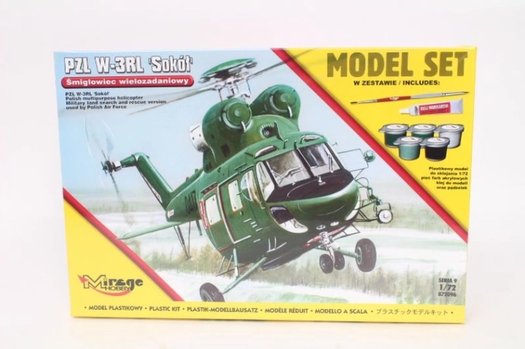 Mirage model na slepení vrtulníku PZL W-3 Sokół 1:72