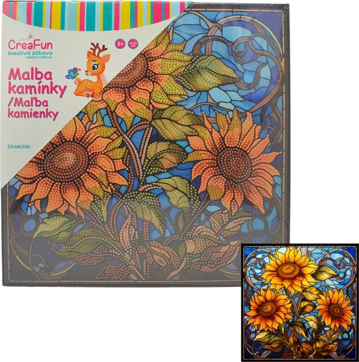 Diamantové malování Slunečnice 30 × 30 cm