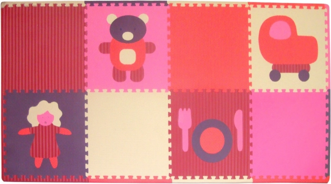 Pěnové puzzle Holčičí hračky s okraji