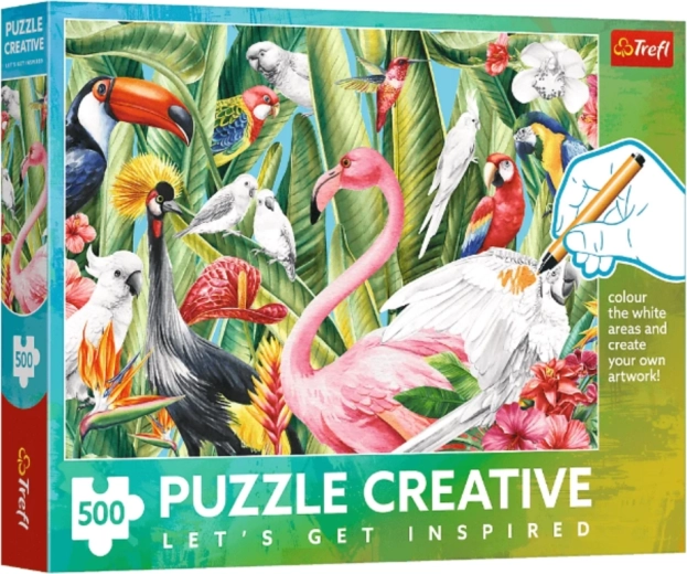 Puzzle 500 dílků Rajští ptáci Trefl