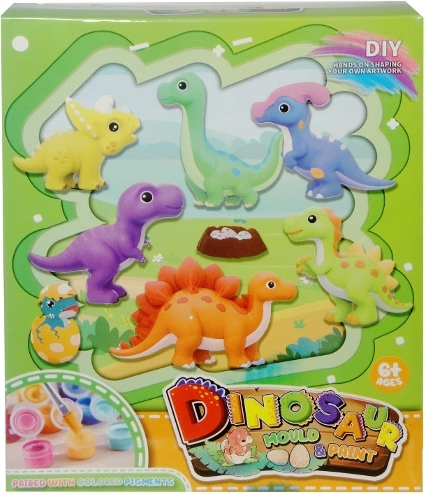Kreativní sada sádrové odlitky dinosaurů k vybarvení