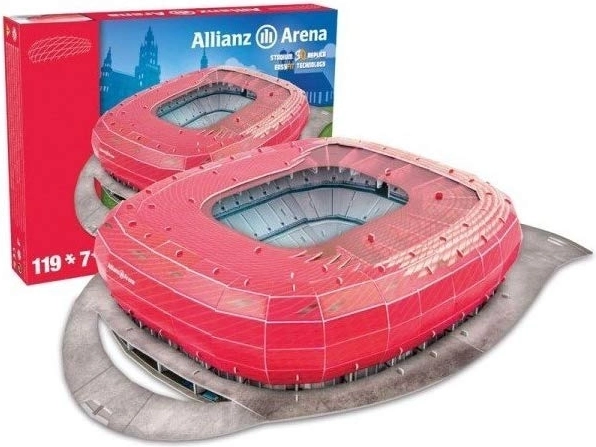 3D puzzle stadionu Allianz Arena München (119 dílků)