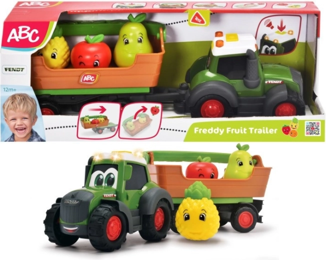 Interaktivní traktor s přívěsem a ovocem Freddy Fruit