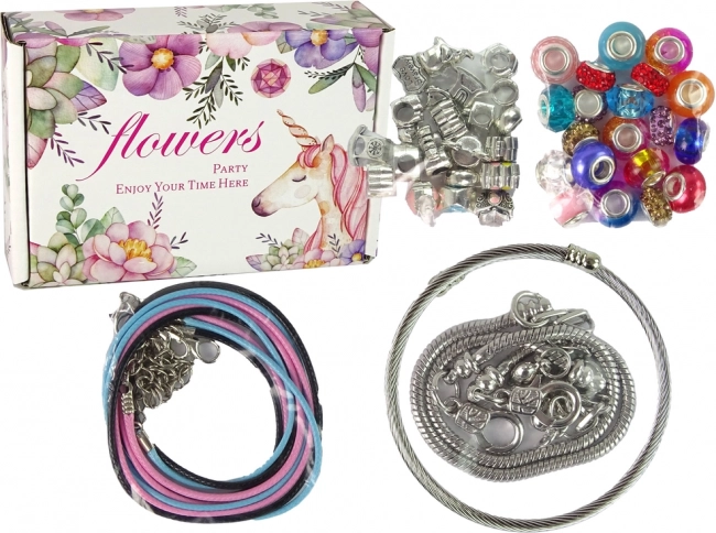 Sada na výrobu šperků s korálky a náramky