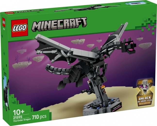 LEGO Minecraft Ender drak – sestavitelný model s mávajícími křídly