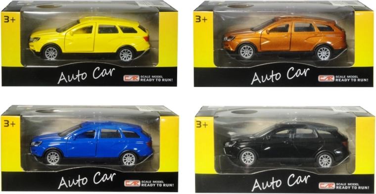 Kovové osobní auto s natahovacím pohonem