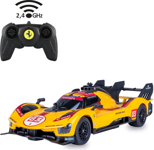 Dálkově ovládané auto JAMARA Ferrari 499P-N83 1:24 žluté