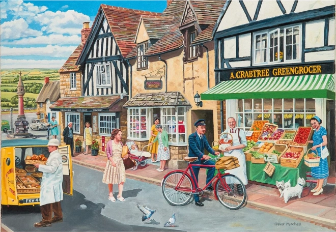 Puzzle GIBSONS Skládáme spolu – návštěva vesnice, 40 dílků