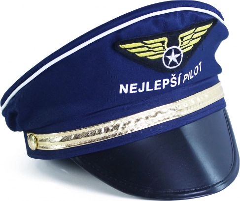 Dětská pilotní čepice s nápisem