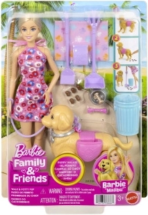 Barbie Malibu na procházce s pejskem