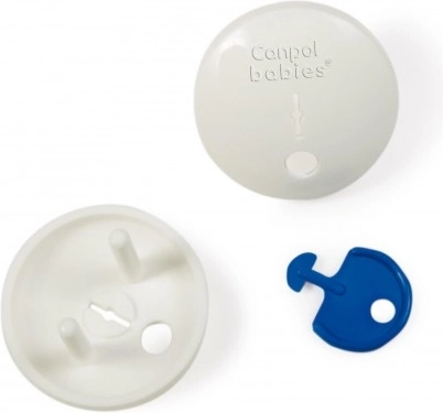 Canpol babies dětské krytky zásuvek s klíčem, 4 ks