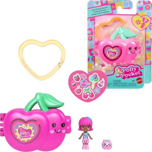 Polly Pocket ovocný kompaktní set třešeň s figurkami a doplňky