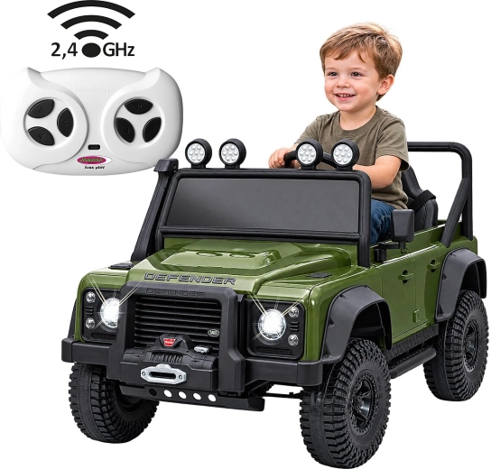 Dětské elektrické vozítko JAMARA Land Rover Defender 110 SVX zelené