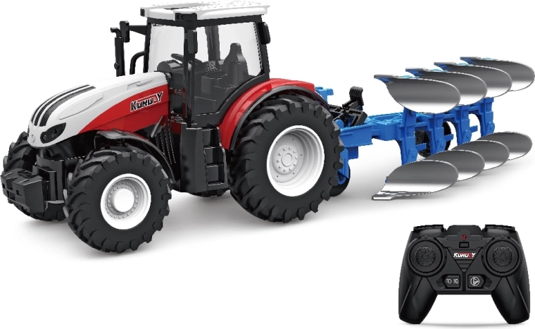 RC traktor 1:24 s pluhem