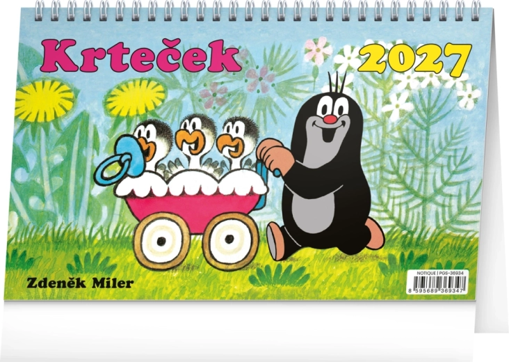 Notique stolní kalendář Krteček 2027