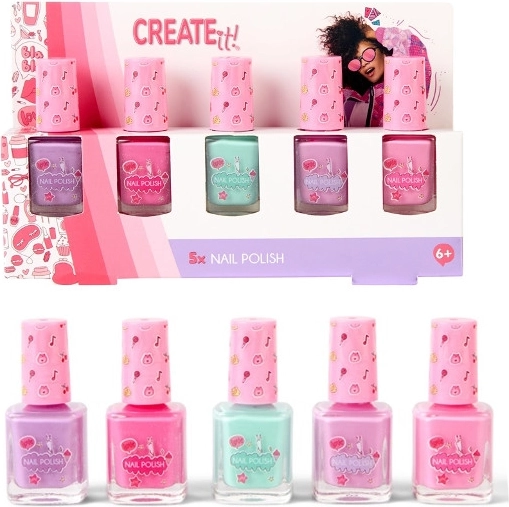 Create It! lak na nehty – sada 5 ks