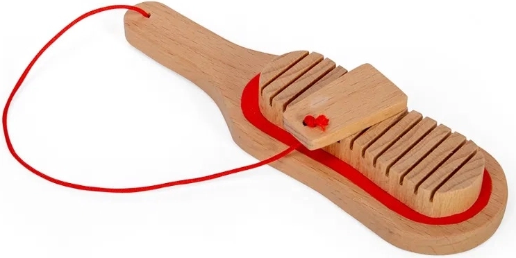 Bigjigs Toys dřevěné guiro – přírodní provedení