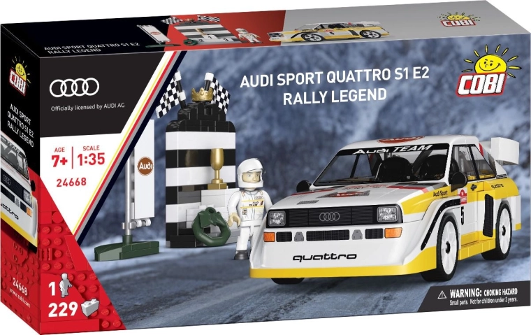 Cobi Audi Sport Quattro S1 E2 – rally legenda 1:35 (229 dílků)