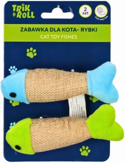 Hračka pro kočku rybičky 2 ks