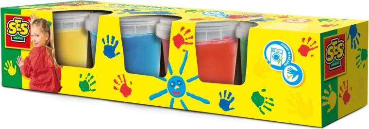 Prstové barvy SES Creative 4 x 145 ml