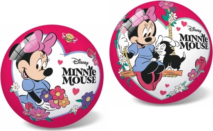 Star míč Disney Minnie s květinami 23 cm