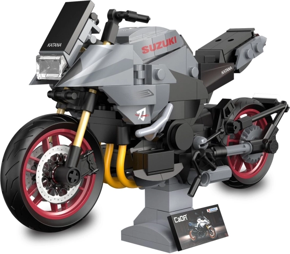 Stavebnice CaDA Suzuki Katana 1:12 šedá