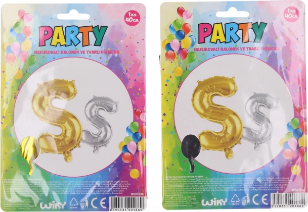 Nafukovací balónek písmeno S 40 cm