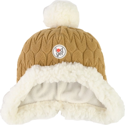 Lodger fleecová zimní čepice Hatter empire fleece dark honey (3–6 měsíců) - 1 kus