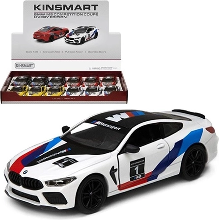 Sběratelský model BMW M8 Competition Coupé s polepy