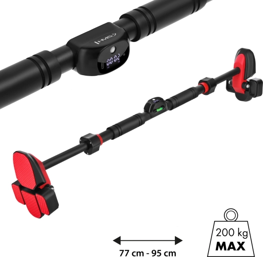 Hrazda do dveří s počítadlem a vodováhou HMS DD500