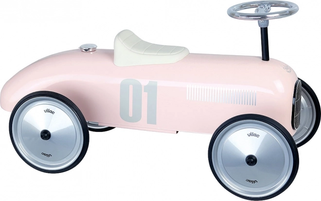 Růžové kovové odrážedlo Vilac ve vintage stylu