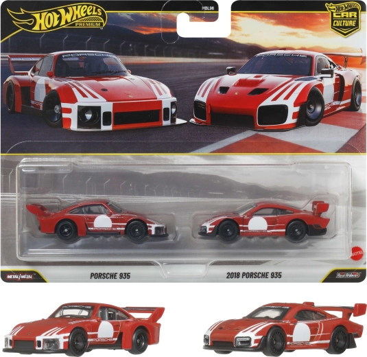 Hot Wheels Premium dvoupack PORSCHE 935 + 2018 PORSCHE 935