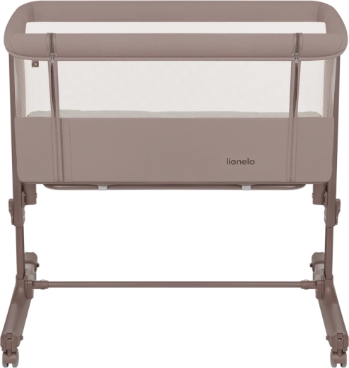 Lionelo aurora 3v1 dětská postýlka a přistýlka beige taupe