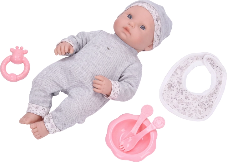 Miminko s jídelní sadou 35 cm
