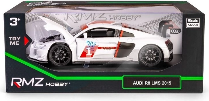 RMZ Hobby Audi R8 2015 bílý model 1:32