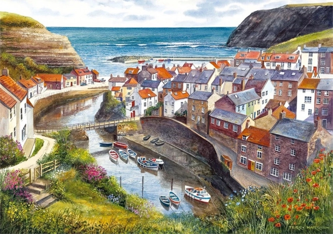 Puzzle GIBSONS Staithes, Velká Británie – 1000 dílků