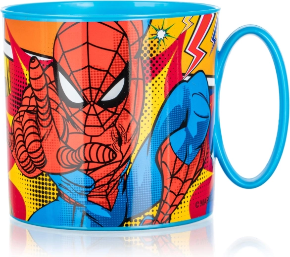 Dětský plastový hrnek SPIDER-MAN 350 ml, modrý