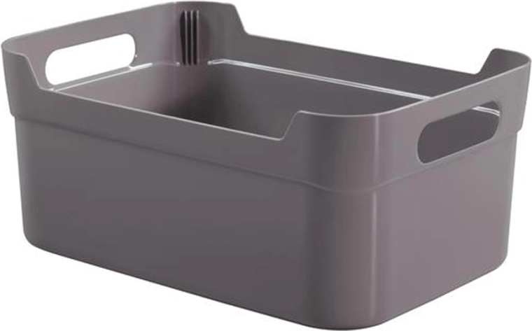 Plastový úložný košík 34 × 24 × 14 cm – mix barev