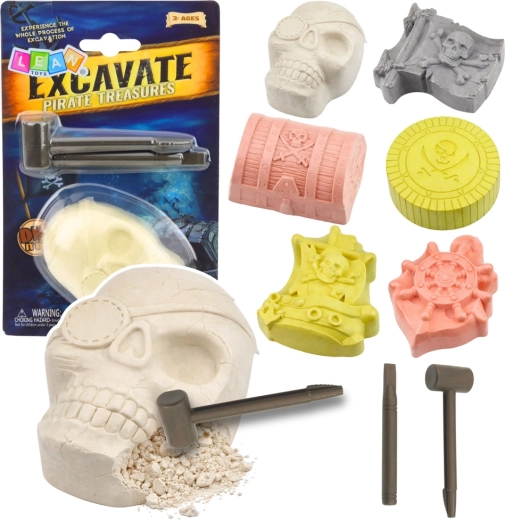 Pirátská archeologická sada – vykopávky skrytých pokladů pro děti
